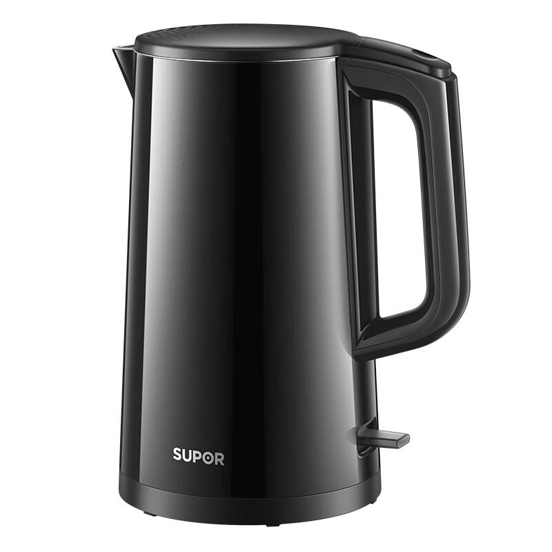 苏泊尔(SUPOR)电水壶热水壶 2L大容量全钢无缝双层防烫电热水壶 304不锈钢烧水壶 2L SW-20J03A