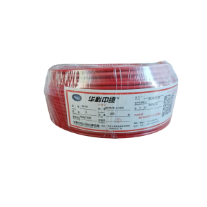 华科中缆单股铜芯硬电线ZR-450/750V-BV4/卷