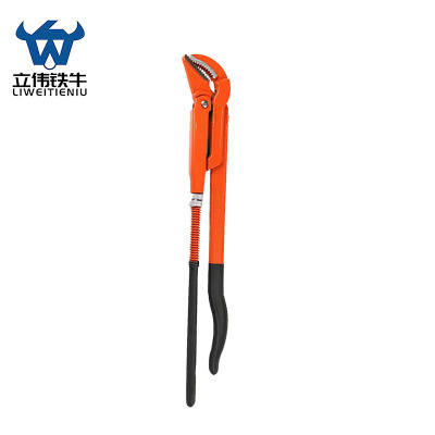 立伟铁牛45钢鹰嘴管钳45°2寸/把