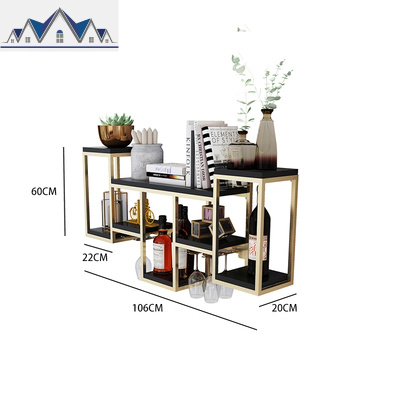 红酒杯架壁挂简约创意现代欧式倒挂高脚杯架实木酒柜家用墙壁酒架 三维工匠收纳层架