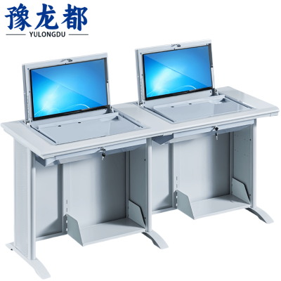 豫龙都机房桌双人张