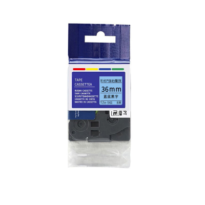 彩标 TZe-561 36mm 标签色带 (计价单位:个) 蓝底黑字