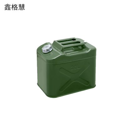 鑫格慧 加厚铁油桶汽油桶备用油箱 20L方形铝盖双重加厚 个