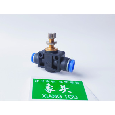 象头PU气管快接可调速阀SA管道节流阀 LSA-16