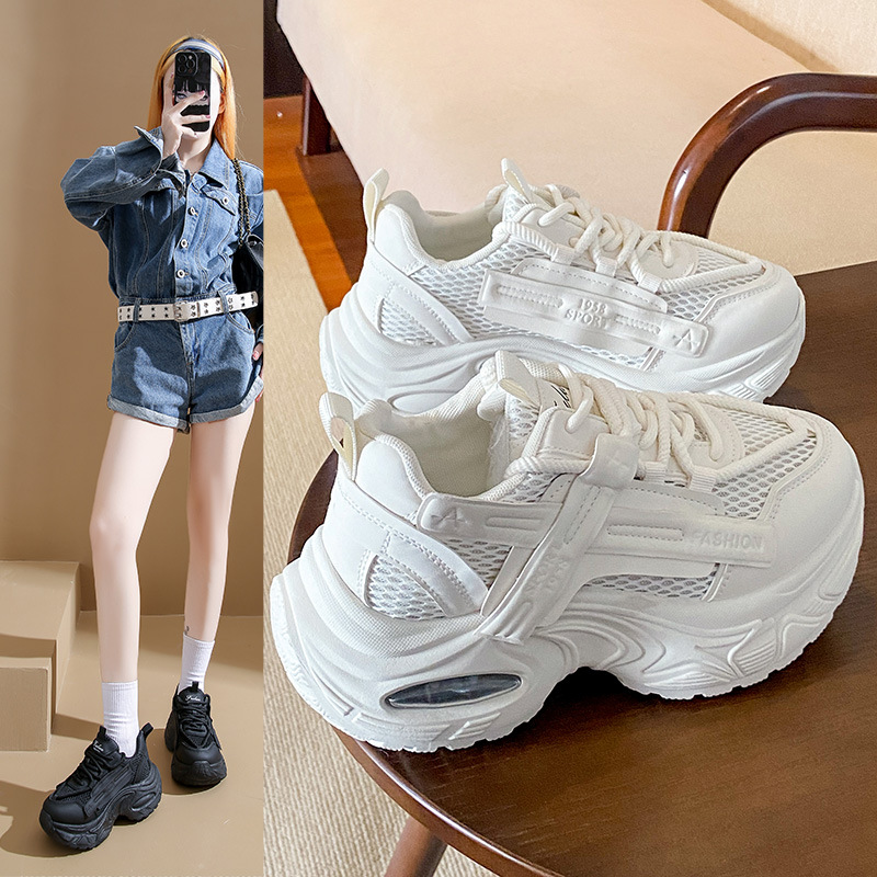 ins韩版新款老爹鞋女秋季跑步休闲鞋厚底增高鞋
