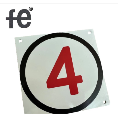 安全警示管节号单号标志牌200X200mm块