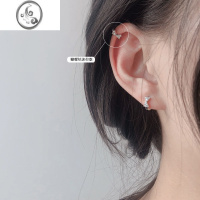 JiMiS925银银韩版蝴蝶结耳扣耳环女精致小巧耳骨钉ins风耳钉银饰品夏