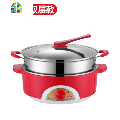 封后电蒸锅家用大容量多层电蒸笼多功能蒸菜馒头304不锈钢商用蒸汽锅 FE 罗兰紫+2蒸笼(家用)智能定时32CM三层—不