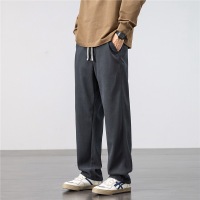 直筒裤男士秋冬款宽松休闲灯芯绒长裤男生运动卫裤秋冬阔腿男长裤