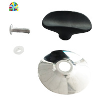 炒锅锅盖把手通用款不锈钢配件锅盖头提手通用型锅盖帽顶帽手柄 FENGHOU 水晶顶珠