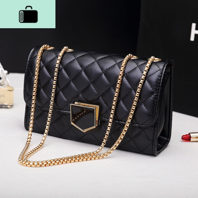 女士包包2020新款潮韩版百搭菱格链条包时尚单肩斜挎包简约小方包NEW LAKE女斜挎包