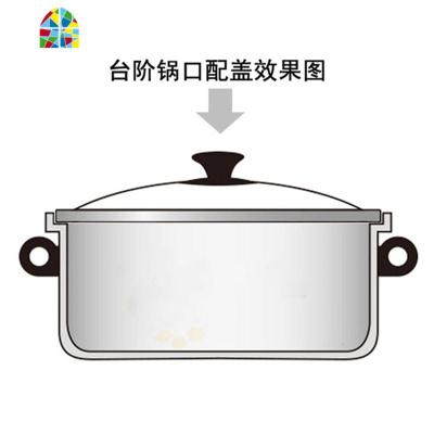 封后c型钢化玻璃锅盖23cm汤锅蒸锅奶锅23 24 25 26 27 28 29 30 31c C型圆钮把手玻璃锅盖17