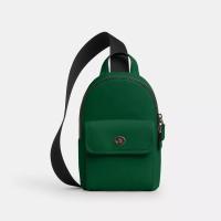 COACH小翻扣斜挎邮差包可调节肩带男女通用储物休闲潮流手提包