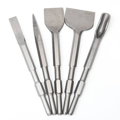 迅众 电镐电锤凿子冲击钻头电锤钻头方柄圆柄六角柄扁凿尖凿过墙开槽电镐头