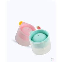 硅胶冰格冰球威士忌洋酒冰块盒DIY果冻圆形冰球制冰块盒圆形模具 敬平 粉红色1个+绿色1个