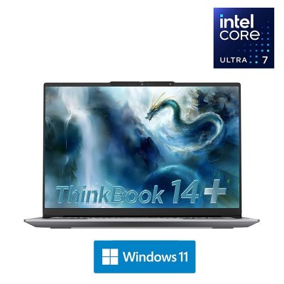 联想ThinkPad ThinkBook 14+ 02CD 14.5英寸标压便携轻薄笔记本电脑 定制(英特尔Evo平台认证酷睿Ultra 7 255H 32G内存 2T固态 3K)