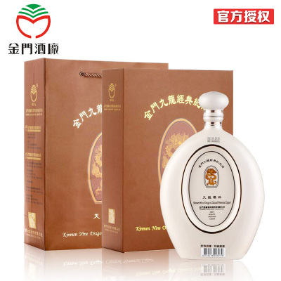 金门高粱酒 九龙酒 58度1L 纪念礼盒 清香型 原瓶原装