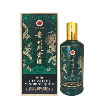 贵州迎宾酒 珍檀 酱香型白酒500ml单瓶装