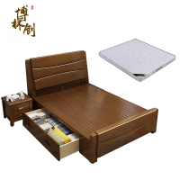 博林创 实木储物床 306# 1.8米 /张