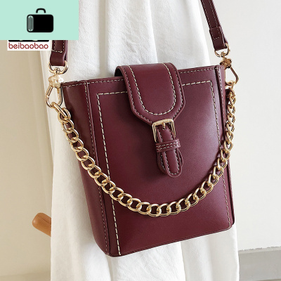 女包2020新款潮斜挎包女网红包包时尚链条包百搭水桶包单肩NEW LAKE女士单肩包