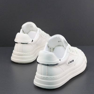 春季新款贝壳头男鞋头层牛皮厚底板鞋丑萌潮牌大头鞋男休闲鞋