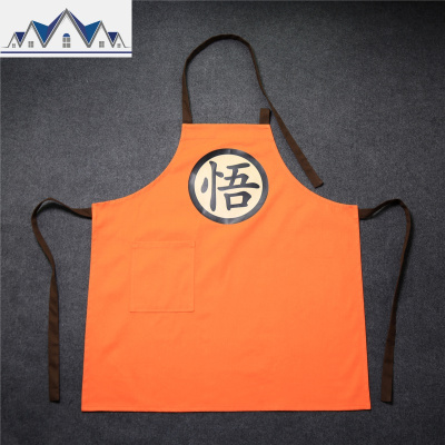 悟字棉帆布防污/防泼水围裙厨房韩版创意时尚情侣男女家务围兜 三维工匠