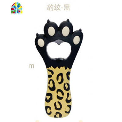 初见 啤酒开瓶器瓶起子个性创意猫爪家用起盖器多功能磁力冰箱贴 FENGHOU 白色条纹猫爪款