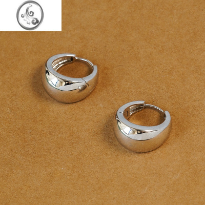 JiMi银银圈圈耳环小众设计感高级法式时尚气质简约冷淡风耳圈百搭耳饰