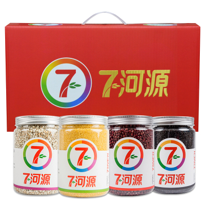 七河源 有机杂粮礼盒 4kg 东北有机杂粮