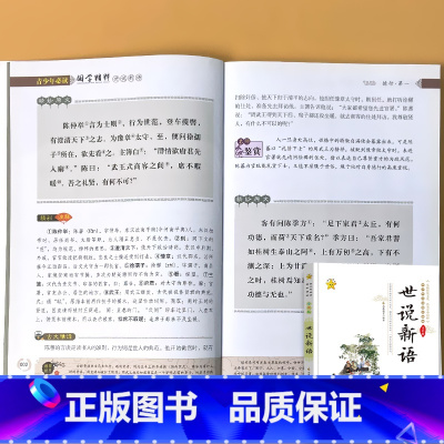 世说新语 [正版]世说新语古文观止小学生版青少年儿童国学经典启蒙读物中华传统文化诵读读本一二三四五六年级阅读书籍少儿科普