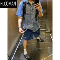 HLCOMAN夏季新品尼龙休闲印花百搭美式薄款速干彩色五分裤短裤男女潮