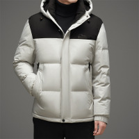 高充绒加厚羽绒服男式冬装新款撞色羽绒服防寒保暖休闲羽绒服