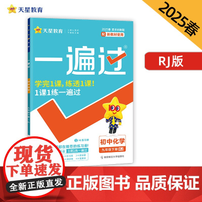 一遍过 初中 九年级下册 化学 RJ(人教)教材同步练习 2025年新版天星教育