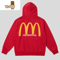 YANXUoversize美式麦当劳卫衣连帽宽松潮牌男女慵懒chic长袖外套