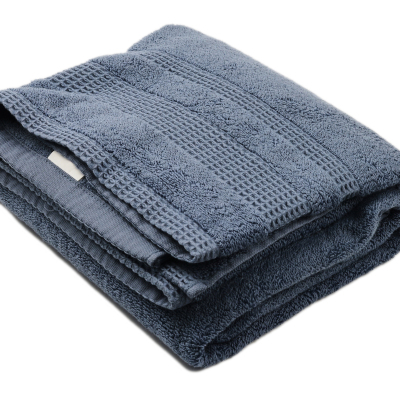 鲸轩 M711 70*140cm 400g 璀璨星空精梳棉超柔缎档特大毛巾(计价单位:条)蓝色