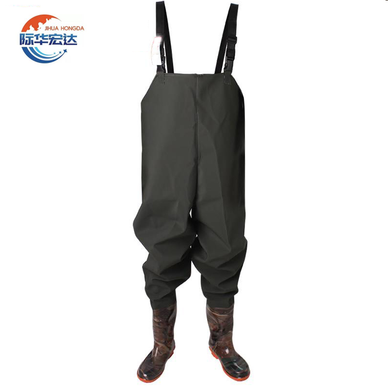 际华宏达 加厚PVC防水工作服 连体下水裤 JHHD-14 /条