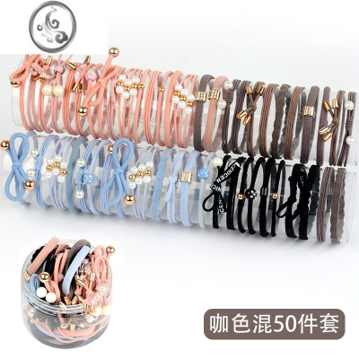 JiMi网红时尚简约发绳小清新可爱发圈耐用头装儿童不伤发皮筋皮套