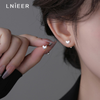 999纯银拉丝爱心耳钉女养耳洞耳环小众高级感2025新轻奢耳饰送女朋友老婆情人节七夕生日礼物