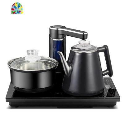 全自动上水电热烧水壶抽水茶台电磁炉泡茶功夫茶具烧水壶套装 FENGHOU 37*20保温款接桶装水金色