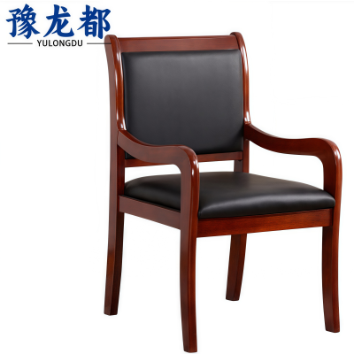 豫龙都办公椅木质把