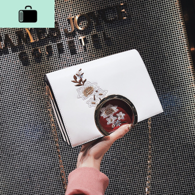 夏天小包包刺绣少女小挎包链条包女2020新款小方包单肩斜挎包NEW LAKE女士单肩包