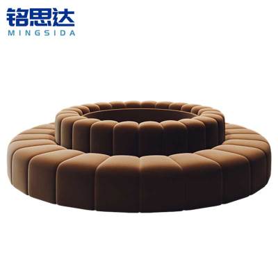 铭思达圆形休闲沙发3米张