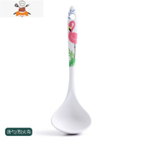 竹纤维汤勺家用长柄大号盛汤大勺子火锅勺日式舀稀饭捞勺喝汤粥勺 敬平 汤勺/烈火鸟