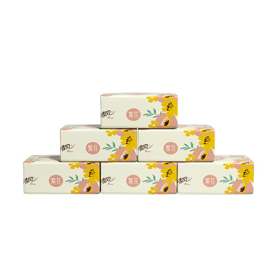 清风 繁花系列3层100抽 6连包软抽纸 AR62TMS3