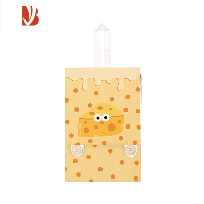 三维工匠盒卡通可爱家用厕所卫生间挂式免打孔纸巾盒AC 惊讶芝士-小号