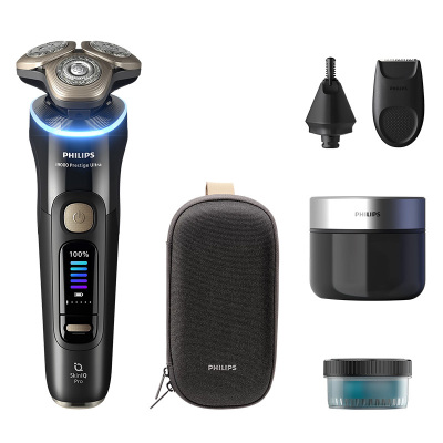 飞利浦三刀头旋转电动剃须刀 XP9400全身水洗长效续航45分钟