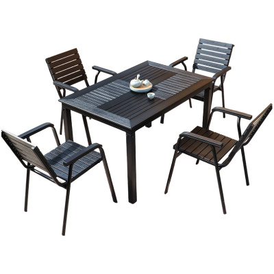 依韵珂户外桌椅120*80cm+4把椅子套