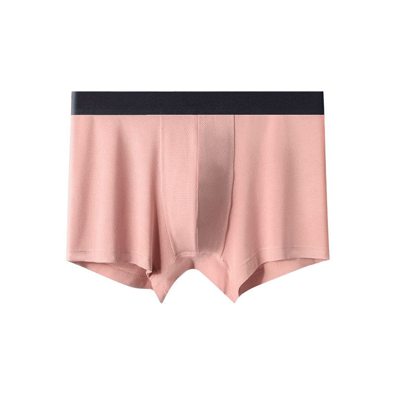 男士内裤2025新款莫代尔ZK蕉凸工厂OEM网孔防螨桑蚕丝内裤头