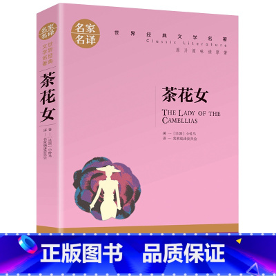 茶花女 [正版]茶花女原著 小仲马 名家名译世界文学名著青少年版 适合高中生初中生阅读的书 外国小说经典读物初中学生