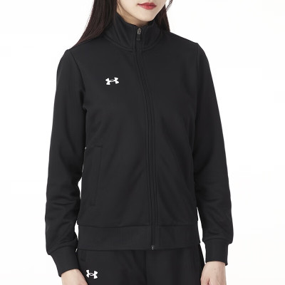 安德玛(Under Armour)女装新款运动跑步训练健身舒适休闲立领夹克21500438-001 ZP